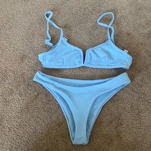 Blue bikini